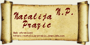 Natalija Pražić vizit kartica